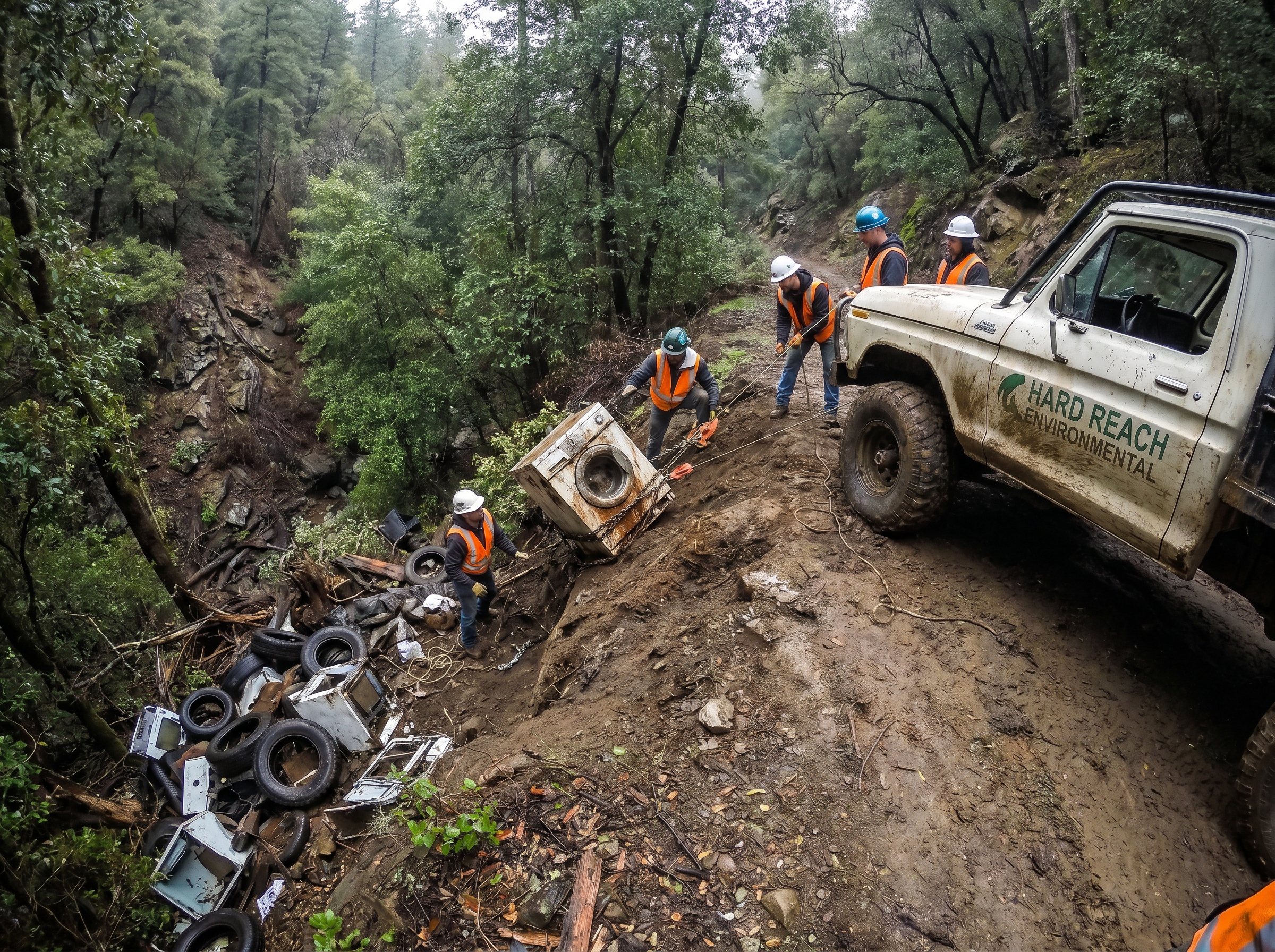 Illegal dumping site photo