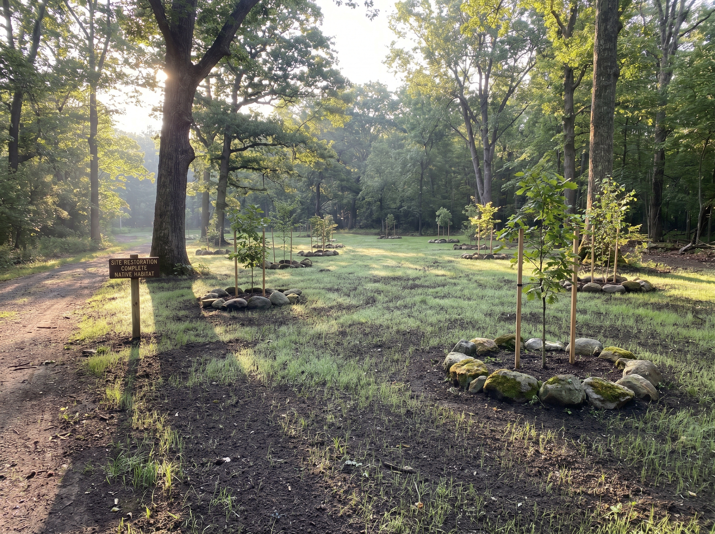 Restored site cleanup