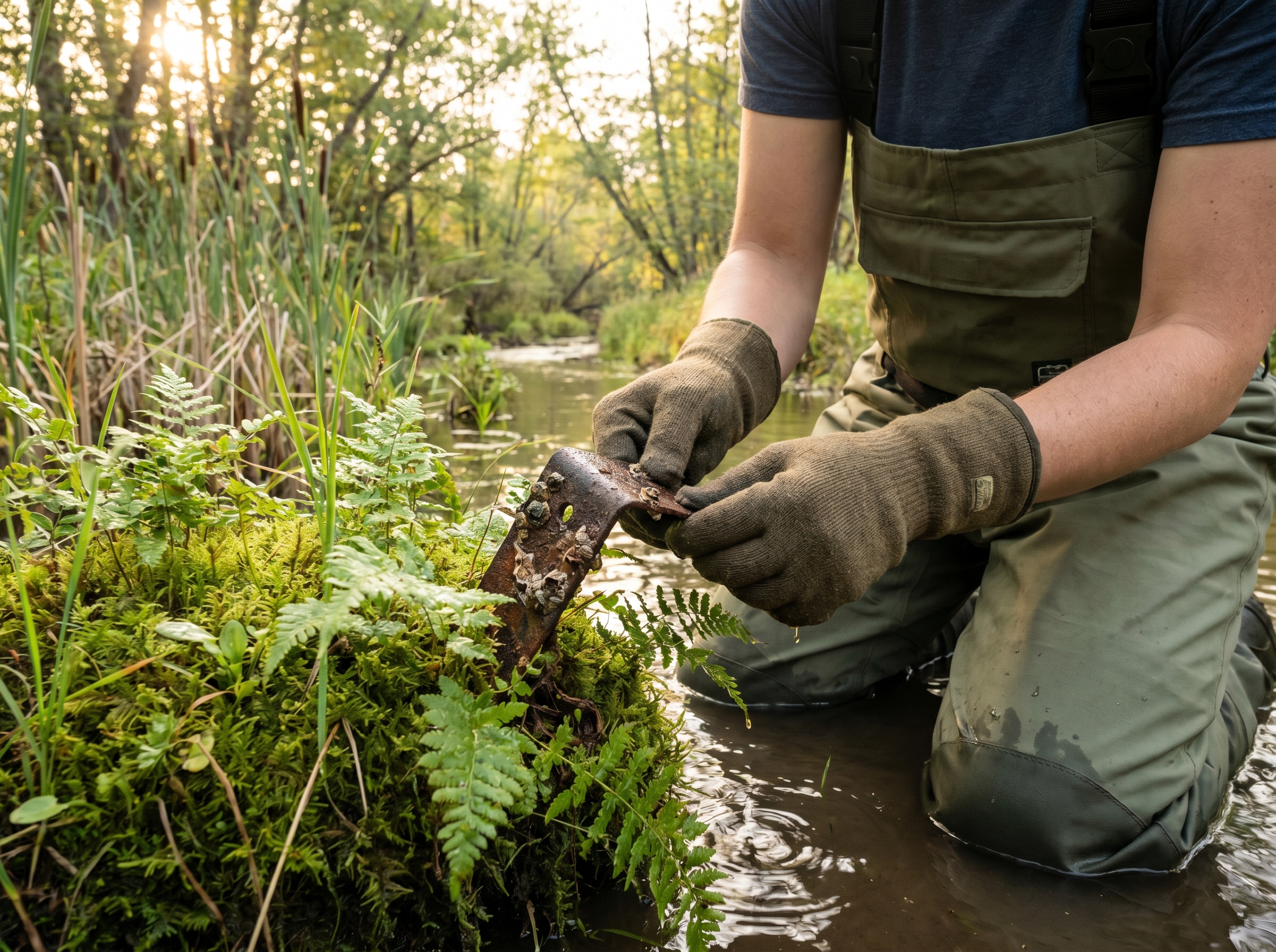 Sensitive habitat cleanup