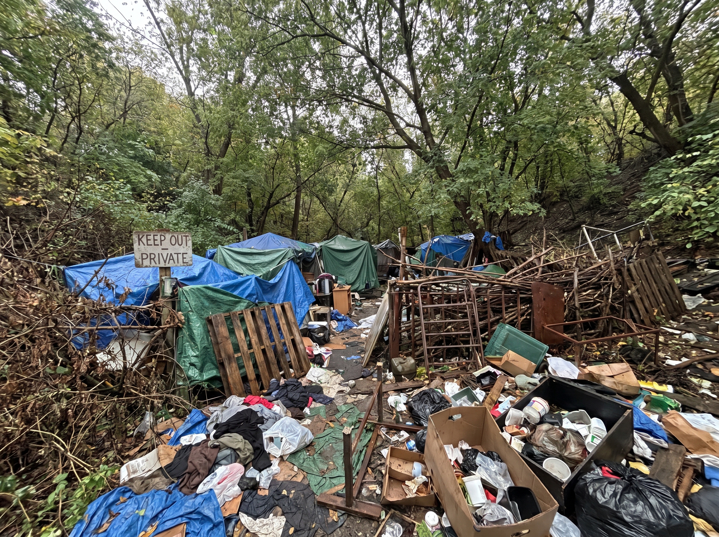 Ravine Encampment Before